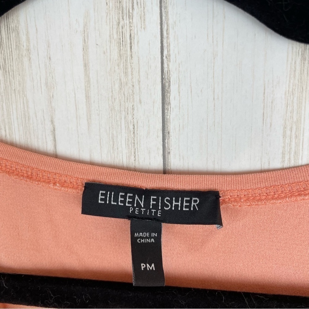 Eileen Fisher 100% silk peach tank - Picture 2 of 5